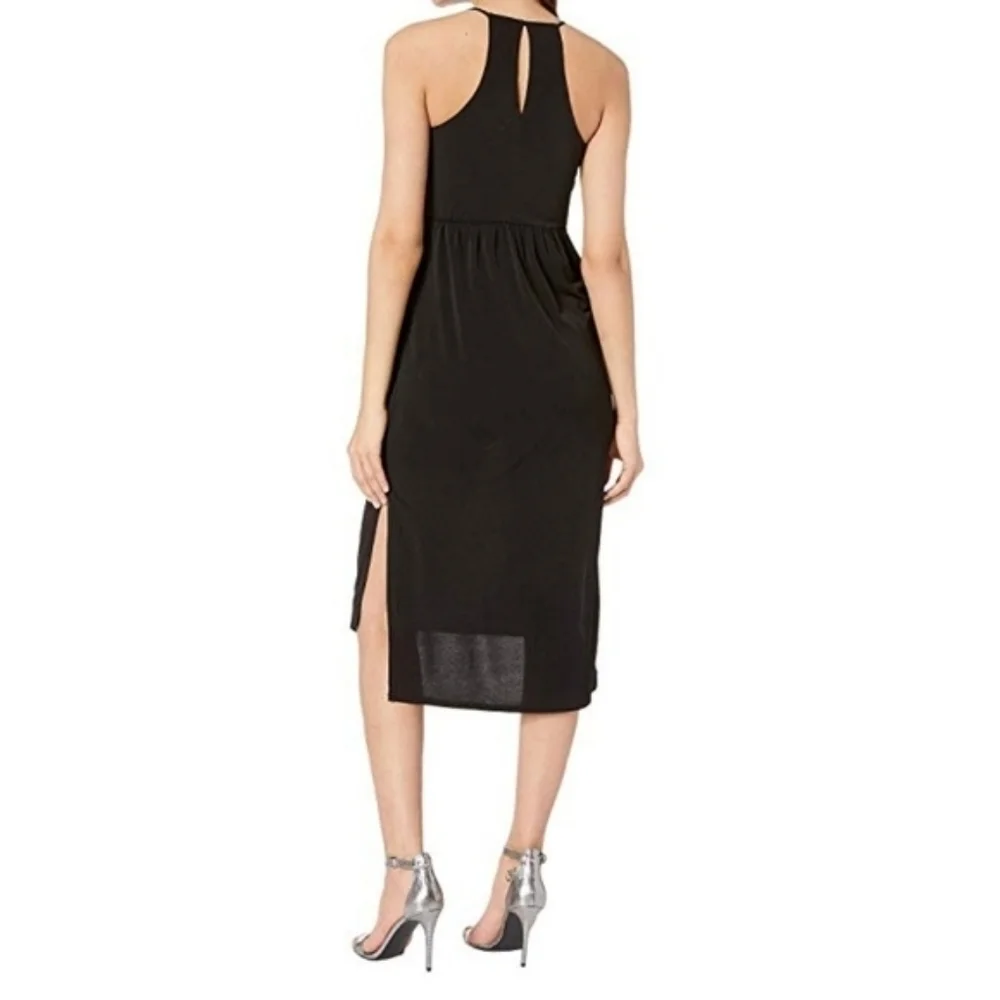 BCBGeneration Sleeveless Drape Pocket Midi Dress - Picture 3 of 12